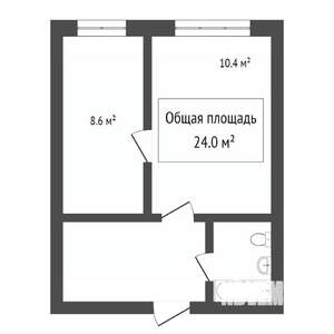 2-к квартира, вторичка, 21м2, 2/5 этаж