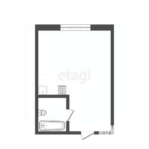 1-к квартира, вторичка, 30м2, 1/5 этаж