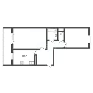 2-к квартира, вторичка, 60м2, 7/17 этаж