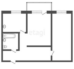 2-к квартира, вторичка, 41м2, 5/5 этаж