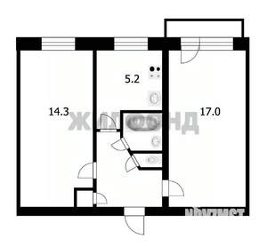 2-к квартира, вторичка, 45м2, 2/5 этаж
