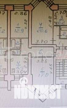 2-к квартира, вторичка, 50м2, 3/7 этаж