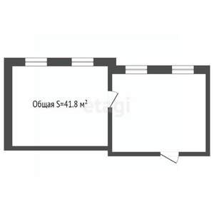 2-к квартира, вторичка, 42м2, 4/4 этаж