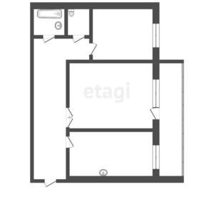 2-к квартира, вторичка, 59м2, 4/17 этаж