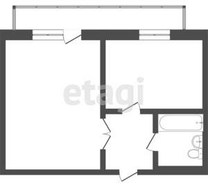 1-к квартира, вторичка, 39м2, 5/10 этаж