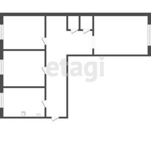 3-к квартира, вторичка, 66м2, 2/10 этаж