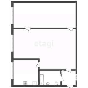 2-к квартира, вторичка, 50м2, 1/5 этаж