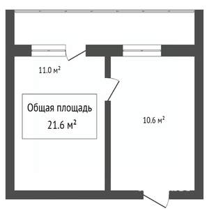 2-к квартира, вторичка, 31м2, 5/5 этаж