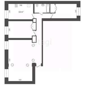 3-к квартира, вторичка, 87м2, 5/5 этаж