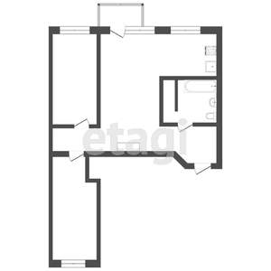 3-к квартира, вторичка, 58м2, 3/3 этаж