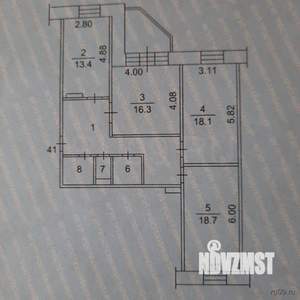3-к квартира, вторичка, 97м2, 5/6 этаж