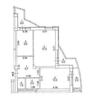 3-к квартира, вторичка, 53м2, 3/16 этаж