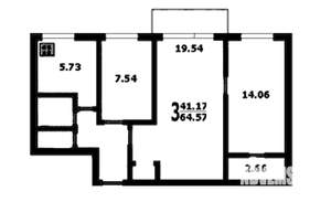 3-к квартира, вторичка, 62м2, 5/9 этаж
