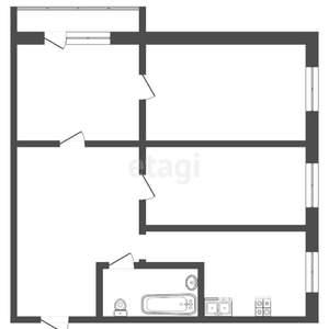 3-к квартира, вторичка, 51м2, 5/5 этаж