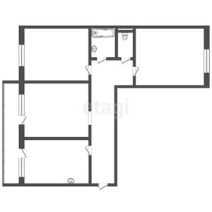 3-к квартира, вторичка, 65м2, 7/9 этаж