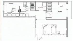 2-к квартира, вторичка, 44м2, 5/5 этаж