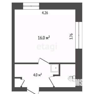 Студия квартира, вторичка, 23м2, 5/5 этаж