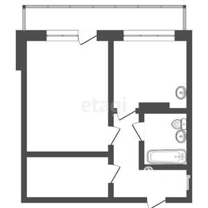 1-к квартира, вторичка, 30м2, 4/5 этаж