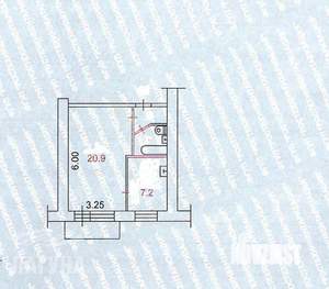 1-к квартира, вторичка, 33м2, 7/9 этаж