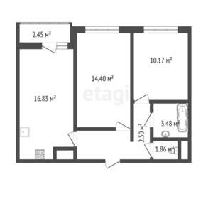 2-к квартира, вторичка, 44м2, 8/9 этаж