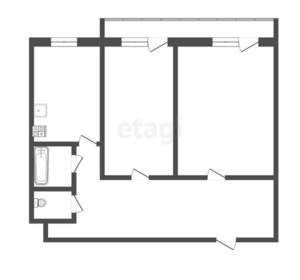 2-к квартира, вторичка, 62м2, 2/5 этаж