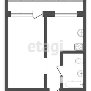 1-к квартира, вторичка, 39м2, 1/10 этаж