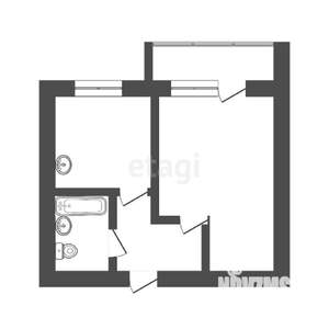 1-к квартира, вторичка, 32м2, 2/5 этаж