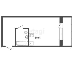 Студия квартира, вторичка, 32м2, 8/10 этаж
