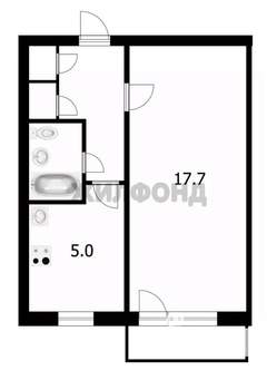 1-к квартира, вторичка, 29м2, 9/9 этаж