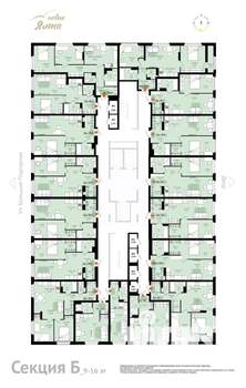 2-к квартира, вторичка, 50м2, 12/16 этаж