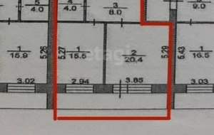 1-к квартира, вторичка, 48м2, 6/11 этаж