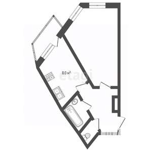 1-к квартира, вторичка, 41м2, 14/17 этаж
