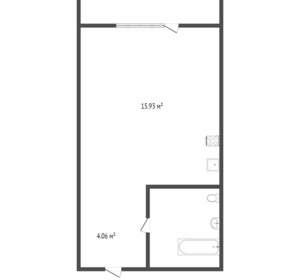 Студия квартира, вторичка, 30м2, 12/12 этаж