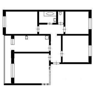 4-к квартира, вторичка, 72м2, 10/10 этаж